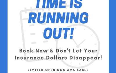 Book Now And Don’t Let Your Insurance Dollars Disappear!